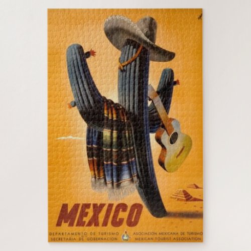 Vintage Mexico _ Mexican Travel Tourism Advert Jigsaw Puzzle