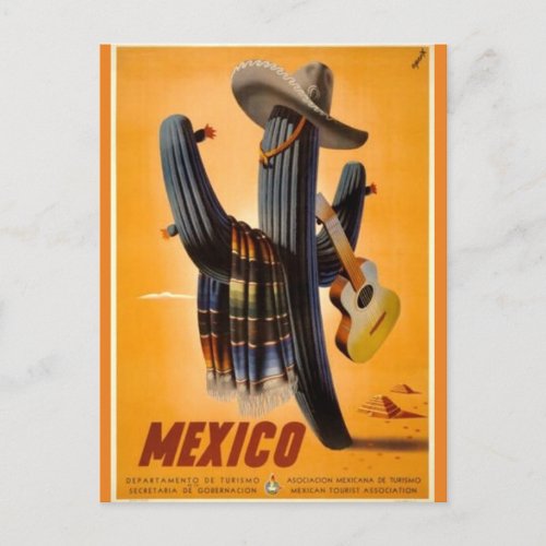 Vintage Mexico _ Mexican Travel Tourism Advert Postcard