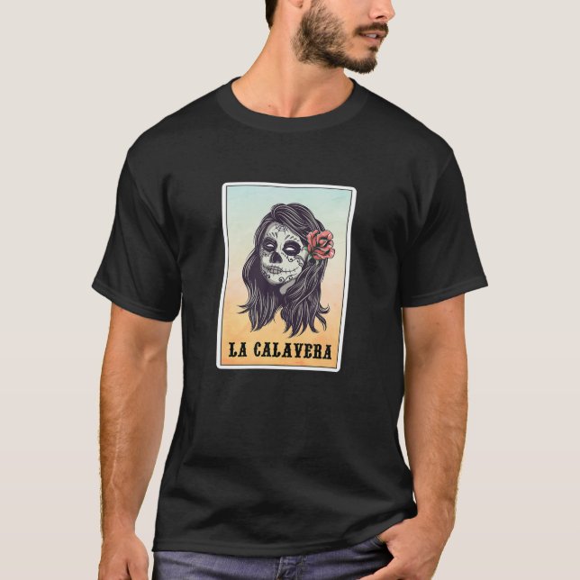 Vintage Mexico Sugar Skull - La Calavera Mexican T-Shirt (Front)