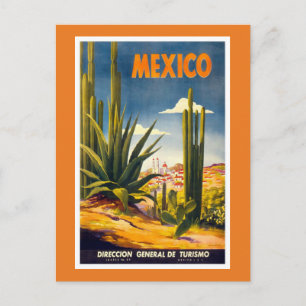 Vintage Mexico Travel Advertisement Postcard