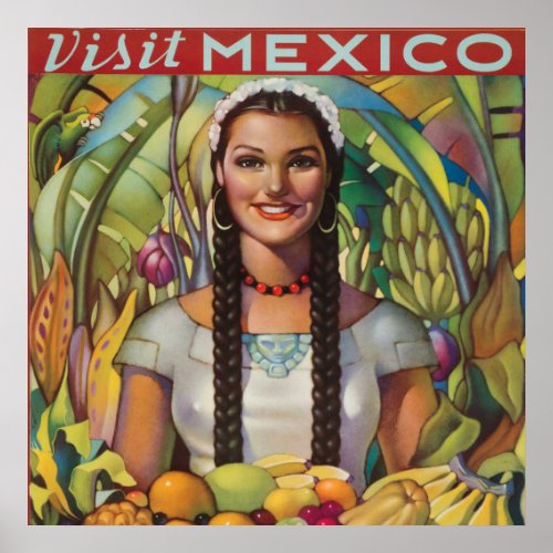 Vintage Mexico Travel Poster
