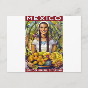 Vintage Mexico Travel Tourism Advertisement Postcard