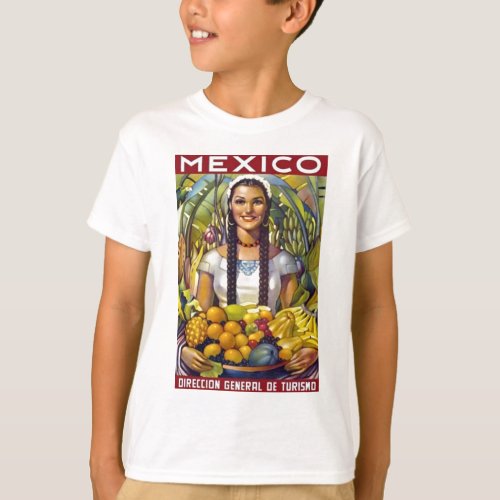 Vintage Mexico Travel Tourism Advertisement T_Shirt