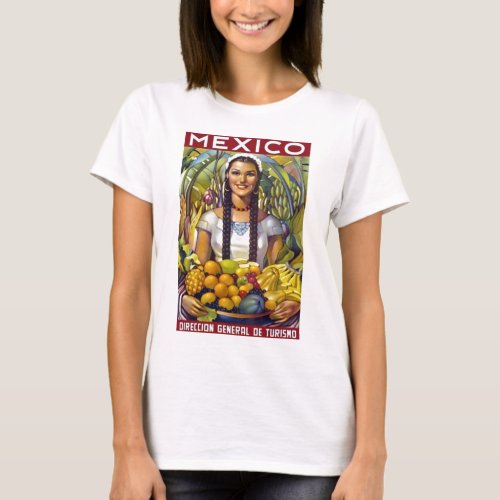 Vintage Mexico Travel Tourism Advertisement T_Shirt