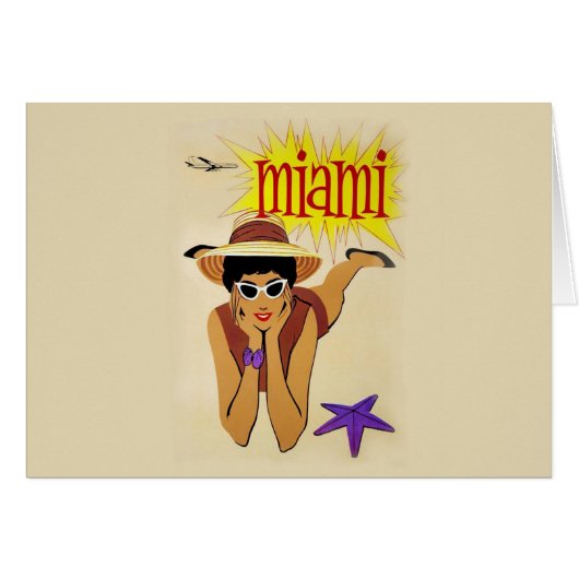 Vintage Miami Beach Cards (Front Horizontal)
