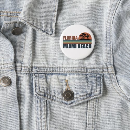 vintage Miami Beach Florida Button