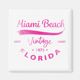 Vintage Miami-Beach, Florida, East Coast Magnet
