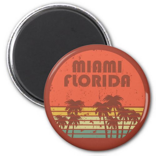 vintage Miami Beach Florida Magnet