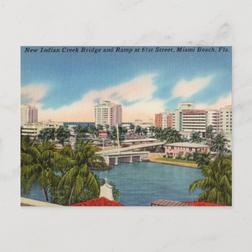 Vintage Miami Beach Florida Postcard