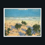 Vintage Miami Beach, Florida Travel Postcard<br><div class="desc">Vintage Miami Beach,  Florida Travel Postcard</div>
