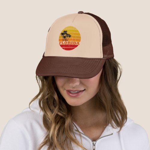 vintage Miami Beach Florida Trucker Hat