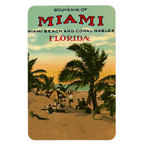 Vintage Miami Beach Florida USA _ Magnet