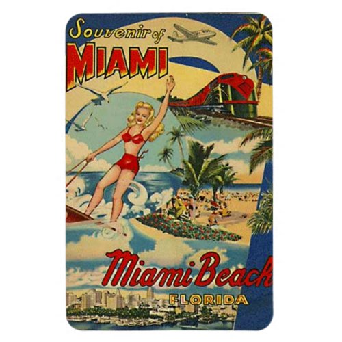 Vintage Miami Beach Florida USA _ Magnet