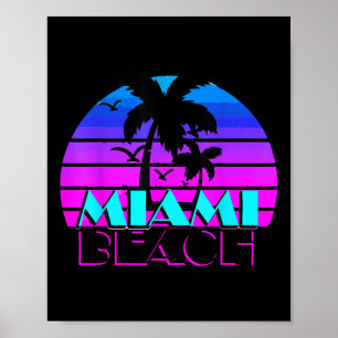 Vintage Miami Beach Novelty Tee Shirts, I Love Mia Poster