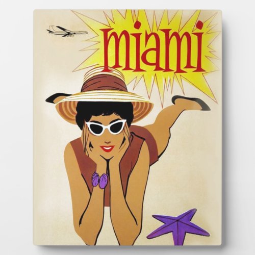 Vintage Miami Beach Plaque