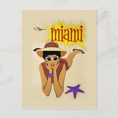 Vintage Miami Beach Postcard