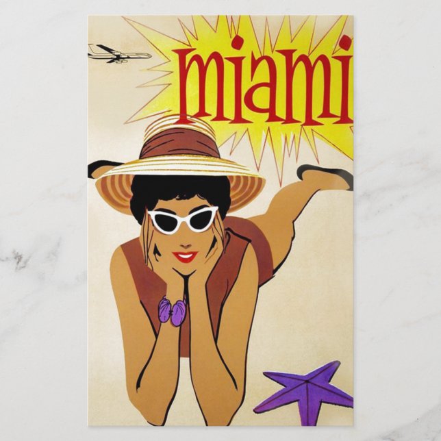 Vintage Miami Beach Stationery (Front)