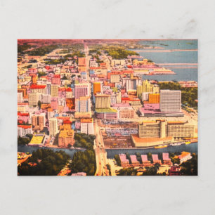 Vintage Miami, FL (Downtown 1960s) MIA Florida Postcard