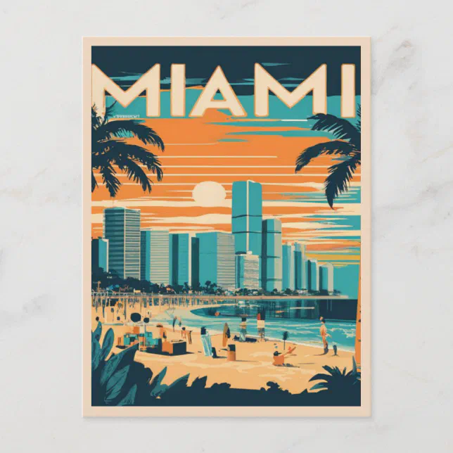 Vintage Miami Florida Postcard | Zazzle