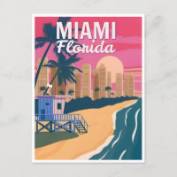 Vintage Miami Florida united states of america