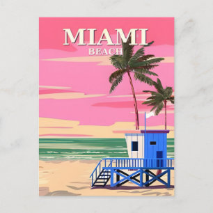 Vintage Miami Florida united states of america  Postcard