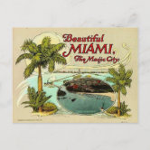 It's Great to be in Miami - Miami, FL. vintage postcard