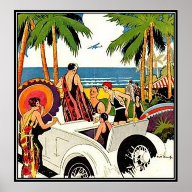 Vintage Miami, Florida, USA - Poster (Front)