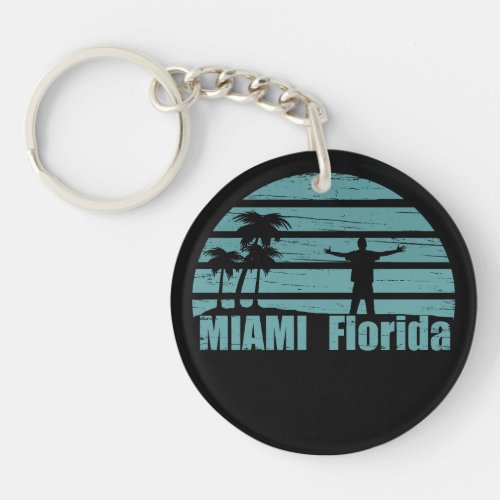vintage Miami Keychain