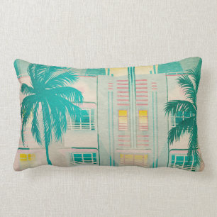 Vintage Miami, Ocean Drive Lumbar Pillow