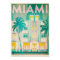 Vintage Miami, Ocean Drive Travel Poster