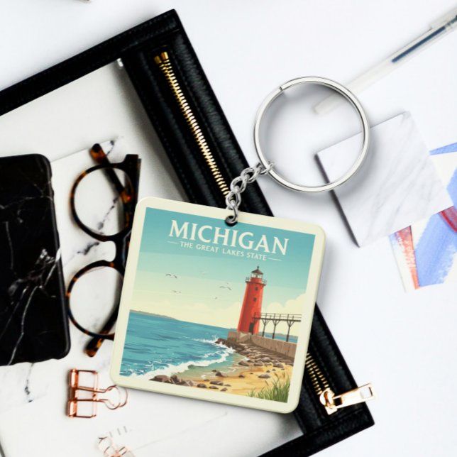  Vintage Michigan Keychain (Creator Uploaded)