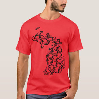 Vintage Michigan State Biking Bike MI Bike Riding T-Shirt