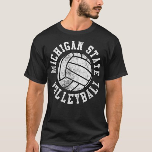 Vintage Michigan State Volleyball T_Shirt