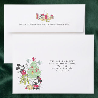 Vintage Mickey & Friends Back Addressed Envelopes