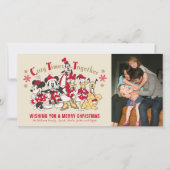Vintage Mickey & Friends | Cozy Times Together - Holiday Card | Zazzle