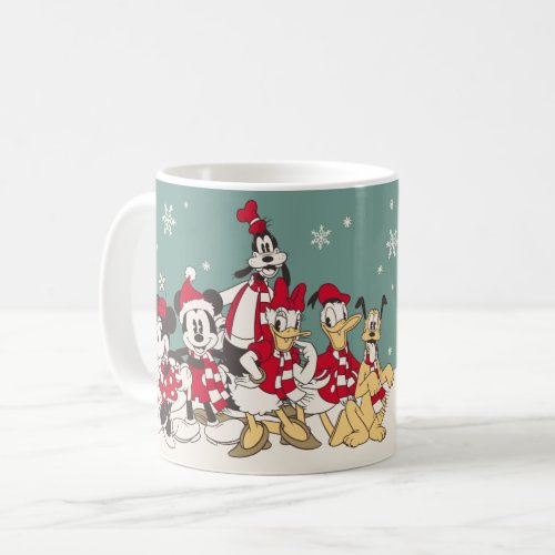 Vintage Mickey  Friends  Merry Christmas Coffee Mug
