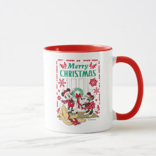 Vintage Mickey & Friends   Merry Christmas Mug
