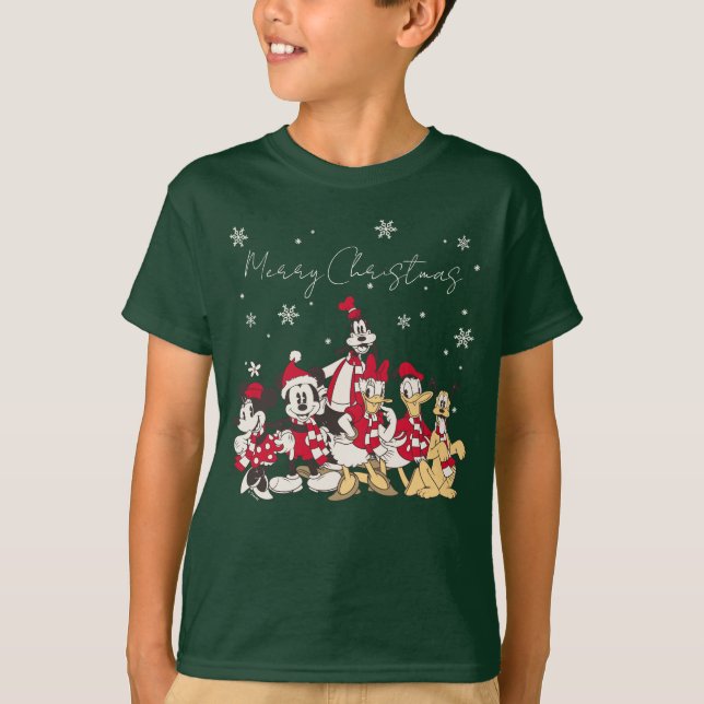 Vintage Mickey & Friends | Merry Christmas T-Shirt (Front)