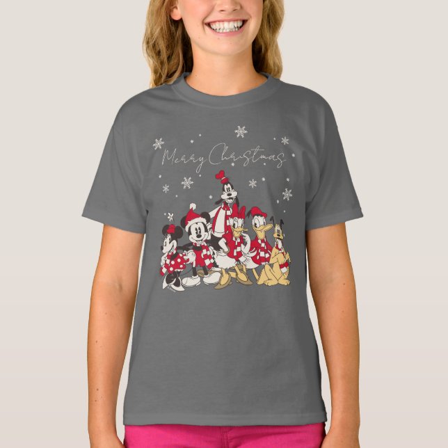 Vintage Mickey & Friends | Merry Christmas T-Shirt (Front)