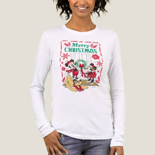 Vintage Mickey & Friends Merry Christmas Tri-Blend Shirt