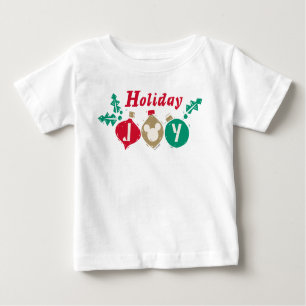 Vintage Mickey   Holiday Joy Baby T-Shirt