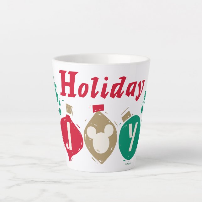 Vintage Mickey | Holiday Joy Latte Mug (Front)