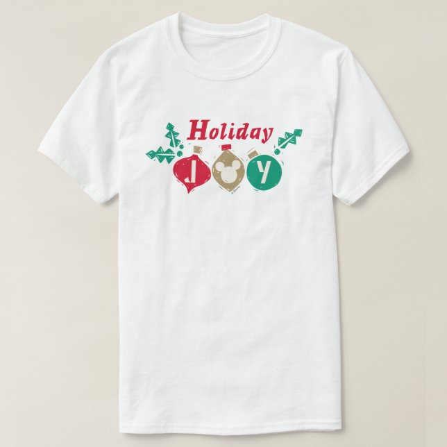Vintage Mickey | Holiday Joy T-Shirt (Design Front)
