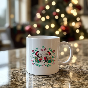 Vintage Mickey & Minnie   Cozy Christmas Coffee Mug