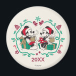 Vintage Mickey & Minnie | Cozy Christmas Magnet<br><div class="desc">It's time to share the warmth of the holidays with Mickey and Minnie in this vintage cozy Christmas graphic.</div>