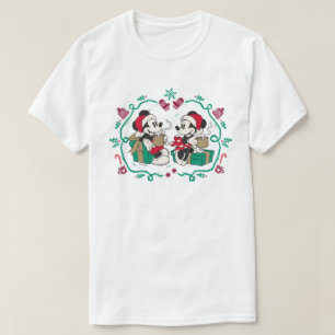 Vintage Mickey & Minnie Cozy Christmas T-Shirt