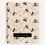 Vintage Mickey &amp; Minnie Music | Add Name Sketch Notebook