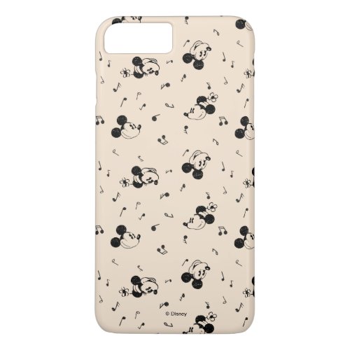 Vintage Mickey  Minnie Music Pattern iPhone 8 Plus7 Plus Case