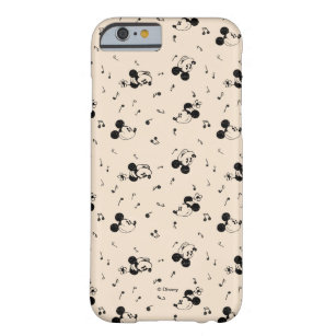 Vintage Mickey & Minnie Music Pattern Barely There iPhone 6 Case
