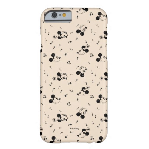 Vintage Mickey  Minnie Music Pattern Barely There iPhone 6 Case